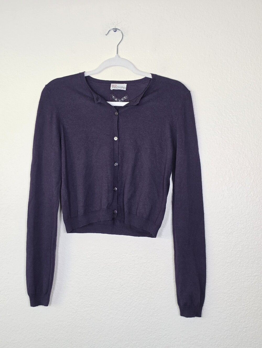 Red Valentino Bow Cutout Cardigan M